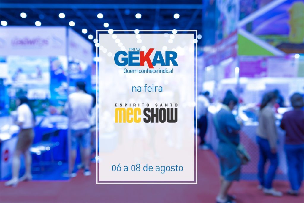 Gekar tintas na feira Mecshow 2019