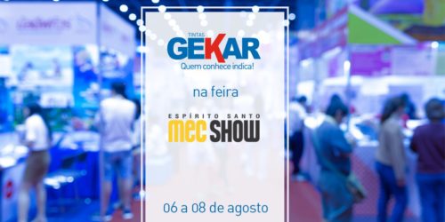 Gekar tintas na feira Mecshow 2019